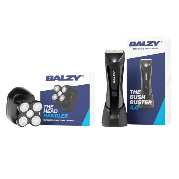 BALZY® Kafa ve Toplar Paketi, Vücut ve Kafa Düzeltme Seti, Erkek, Hassas Ciltler, Su Geçirmez, Seramik Bıçaklar, Kablosuz ürün görseli 1