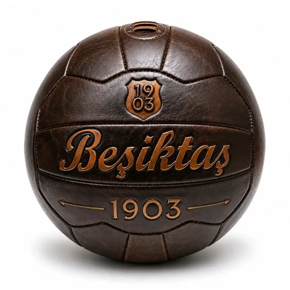 Beşiktaş Futbol Topu Nostalji Kahve ürün görseli 1