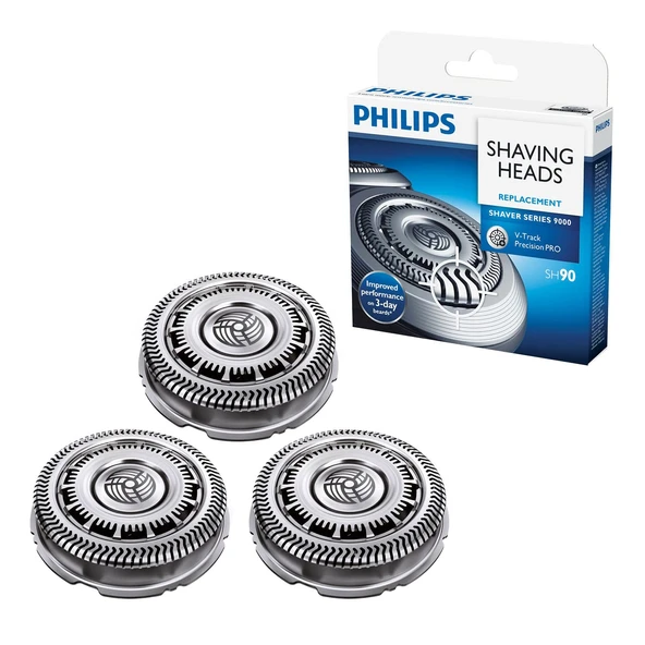 Philips SH90/60 Tıraş Makinesi Serisi 9000 için V-Track PRO 3 yedek tıraş başlıkları ürün görseli 1