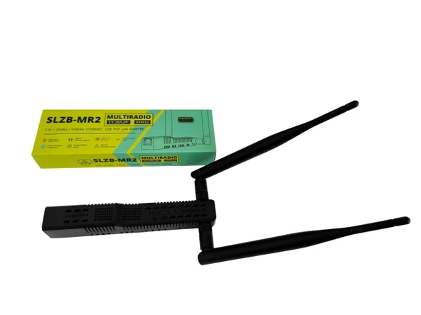 SMLIGHT SLZB-MR2 Zigbee ve Konu Koordinatörü - Ethernet ve USB - CC2652P + EFR32MG21 - Zigbee2MQTT ve ZHA, Ev Asistanı Uyumlu ürün görseli 1