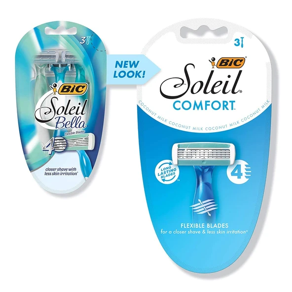 Bic Soleil Bella Razor E-Z Durulama - 3'lü Paket, 6'lı Paket ürün görseli 1