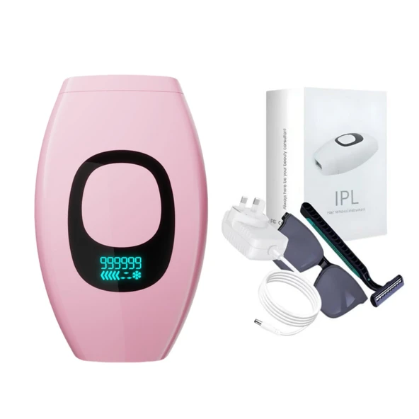 hautlux Blitzhaut IPL lazer epilasyon cihazı erkek ve kadınlara yönelik IPL epilasyon cihazı, vücut, yüz ve bikini bölgesi için ağrısız epilasyon, 999.999 flaş ışığı ürün görseli 1