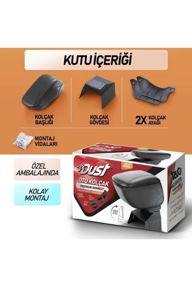 Dust Kolçak Sürgülü Siyah - Resim 2