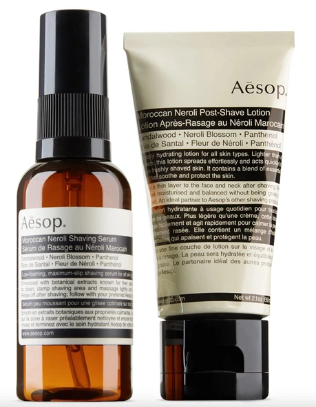 Aesop Fas Neroli Tıraş Düet Vücut Seti (Tıraş Sonrası Losyon, 60ml + Tıraş Serumu, 60ml) ürün görseli 1