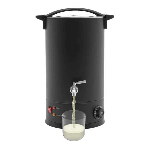 Eritme balmumu fırını, balmumu eritme fırını, elektrikli balmumu eritme fırını, balmumu eritici, mum yapımı için balmumu eritici, DIY hobileri ve küçük ve orta ölçekli mum dükkanları için (siyah) ürün görseli 1