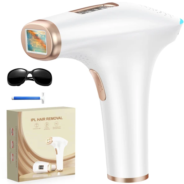 Haarlosy IPL Cihazları Tüy Alma Lazeri - 3 Gelişmiş Fonksiyona Sahip Ağrısız Tüy Alma Cihazı HR/SC/RA, 9 Seviye, Kadınlar için Evde 999.900 Flaş, Erkek Bikini, Vücut TD004 ürün görseli 1
