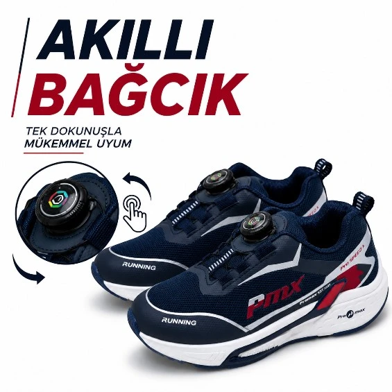 PROMAX AKILLI BAĞCIKLI ÇOCUK SPOR AYAKKABI LACİVERT 31-35 ürün görseli 1