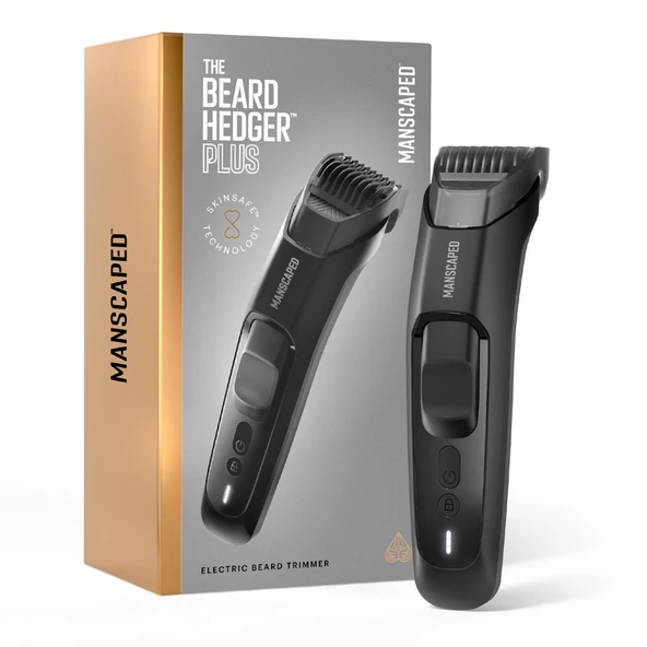 MANSCAPED® The Beard Hedger® Plus Erkek Ayarlanabilir Sakal ve Bıyık Düzeltme Makinesi, 14 Uzunluk Ayarlı (1-20mm), Paslanmaz Çelik Bıçak, Su Geçirmez, Kablosuz, Seyahat Kilidi, USB-C ürün görseli 1