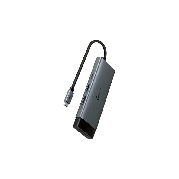 Tp-Link UH7021C Usb-C 7’si 1 Arada Hub 4K@60Hz Hdmı, 100W Pd, 3× USB 3.0, Sd & Microsd dönüştürücü ürün görseli 1