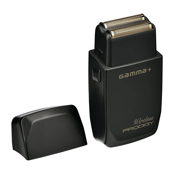 Gamma Piú ProDIGY Elektrikli Sakal Tıraş Makinesi, Kablosuz, Dövme Bıçaklı Profesyonel Tıraş Makinesi, Altın Titanyum Bıçak, Profesyonel Motor 9.000 RPM, USB Bağlantı Noktası ürün görseli 1
