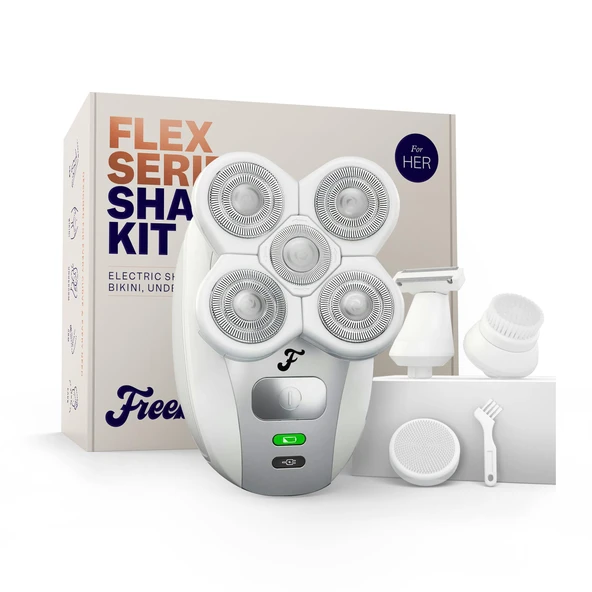 Freebird FlexSeries Kadınlar için Elektrikli Tıraş Makinesi - Bikini Düzeltici, Vücut Tüyleri ve Kasık Tıraş Makinesi - Özel Bölge, Hassas Ciltler, İpeksi Pürüzsüz Bacaklar için ürün görseli 1