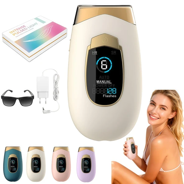 Onlybabe Hair Remover Ipl Pro 2.0 - IPL epilasyon cihazı, kadınların yüzünde, bacaklarında ve bikini bölgesinde hassas ve kalıcı epilasyon (beyaz) ürün görseli 1