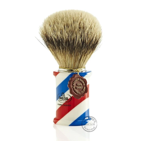 Omega 6735. Tasso'daki Pennello da Barba. Resina Berber Kutbu'ndaki Manico tricolore ürün görseli 1