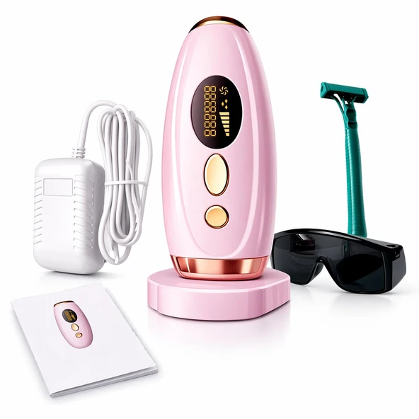 IPL™ 2.0 Paket Epilasyon Seti Kalıcı Lazer Epilasyon Pro Cihazı Ev, Renk: Pembe ürün görseli 1