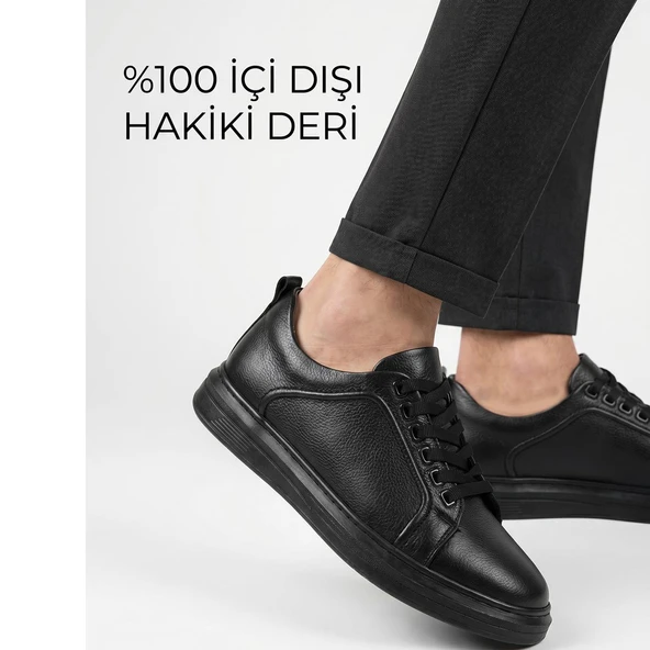 272 Tam Ortopedik Taban Hakiki Deri Günlük Erkek Ayakkabı Casual Erkek Ayakkabı Sneakers ürün görseli 1
