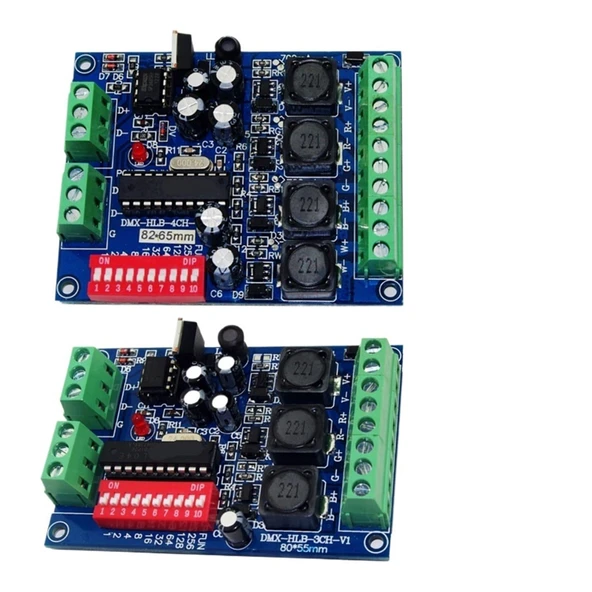TADZKKIWM 1 ADET 3CH 4CH dekoder DMX512 LED ışık şeridi sabit akım kontrolörü DMX-HLB-3CH 4CH-350MA 700MA RGBW LED ışık modülü (WS-DMX-HLB-4CH-350MA) ürün görseli 1