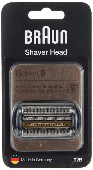 Braun 4210201153344 elektrikli tıraş makinesi yedek parçası 92B, siyah ürün görseli 1