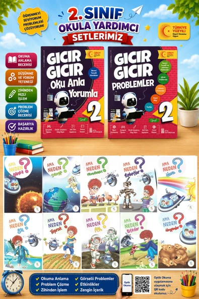 2.Sınıf Oku Anla Yorumla + Problemler + Ama Neden Hikaye Seti ürün görseli 1