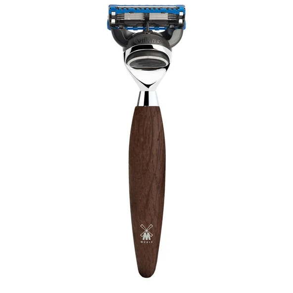 MÜHLE ıslak tıraş makinesi - Kosmo serisi - Gillette bıçaklarıyla uyumlu - bataklık meşesi ürün görseli 1