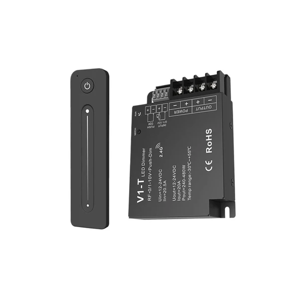 TADZKKIWM 2.4G Parlaklık Uzaktan Kumanda R11 V1-T 0/1-10V Dimmer, V Serisi Kablosuz Alıcı/Dokunmatik LED Tek Renkli Işık (R11 veV1-T) ile Kullanım için ürün görseli 1