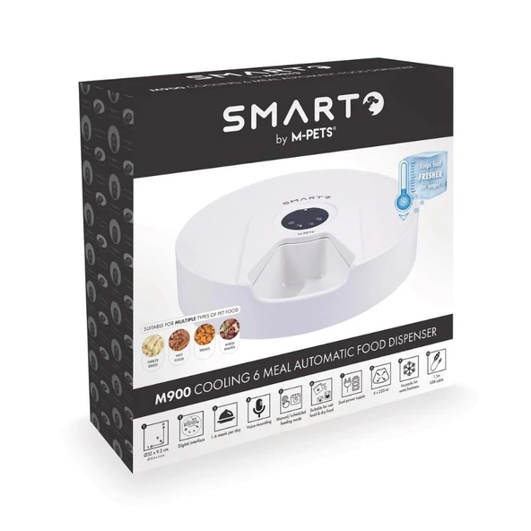 M-Pets Samrto M900 Soğutuculu Otomatik Mama Kabı 6 Bölmeli ürün görseli 1