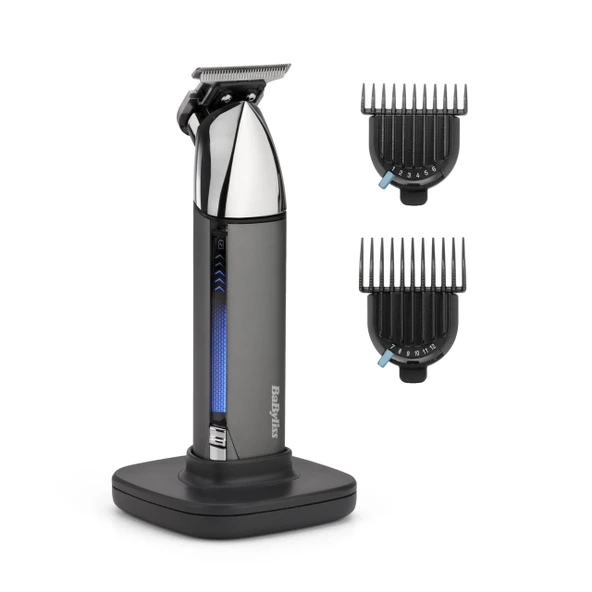 BaByliss Erkekler için Süper X Metal Sakal Düzeltici Hassas Kirli ve Sakal Bakım Seti Erkekler için Akülü Su Geçirmez Hediyeler - Gümüş ürün görseli 1