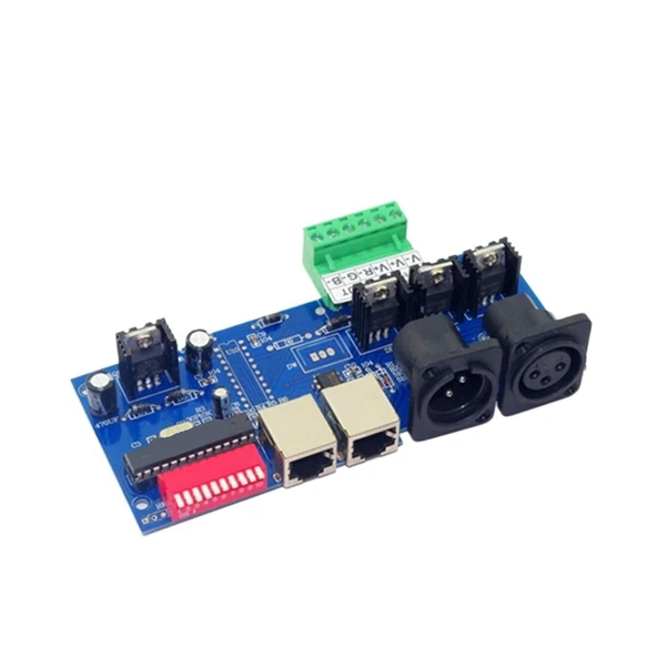 TADZKKIWM DMX512 Denetleyici LED DMX512 Dekoder RGB 3CH Denetleyici ışık şeridi DMX-NET-K-3CH-BAN Dimmer RGB LED ışık şeridi Işıkları ürün görseli 1