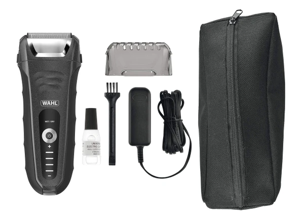 Wahl Aqua Shave Islak/Kuru Tıraş Makinesi, Erkek Tıraş Makinesi, Erkek Elektrikli Tıraş Makinesi, Sakal Tıraş, Esnek Folyo, Su Geçirmez, Kolay Temizlenebilir, Kauçuk Sap, LED Güç Göstergesi ürün görseli 1