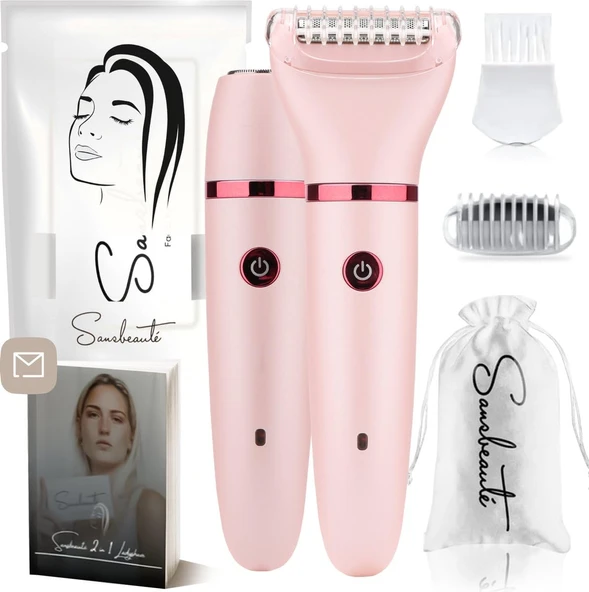 2'si 1 Arada Ladyshave Yüz - Koltuk Altı - Bacaklar - Bikini Bölgesi - Sansbeauté - Jiletli Kadın - Epilasyon Cihazı Elektrikli Epilasyon - Yüz Temizleme Kadın - Düzeltici Kadın - Ladyshaves ürün görseli 1