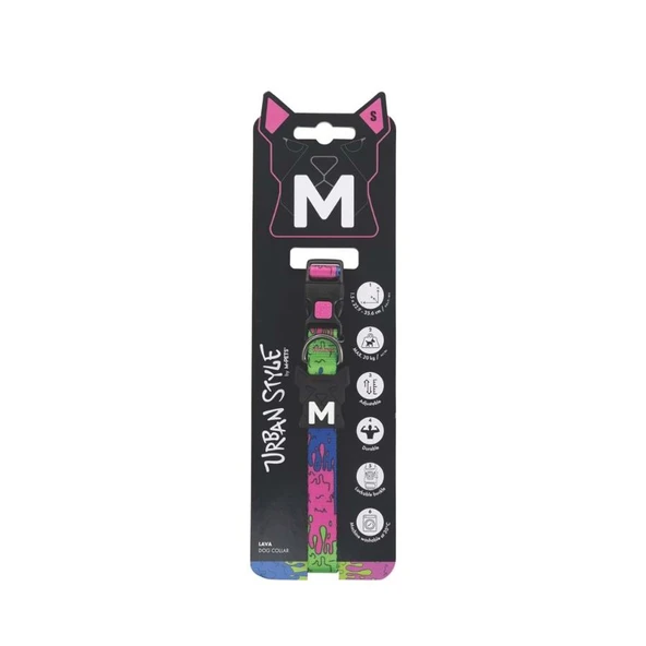 M-Pets Urban Style Lava Köpek Boyun Tasması S ürün görseli 1
