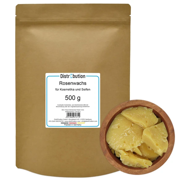 Gül balmumu 500g kokulu balmumu, doğal kozmetikler için doğal gül kokusu ürün görseli 1