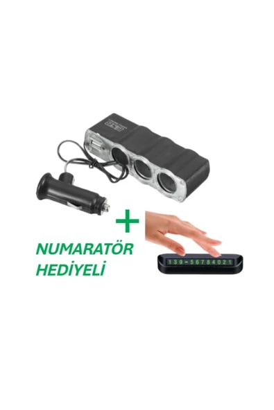 Tüm Araçlara Uyumlu Çakmaklık Çoğaltıcı + (Numaratör Hediyeli) ürün görseli 1