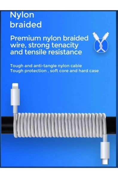 JOYROOM PD BRAİDED 2M KABLO - Resim 4