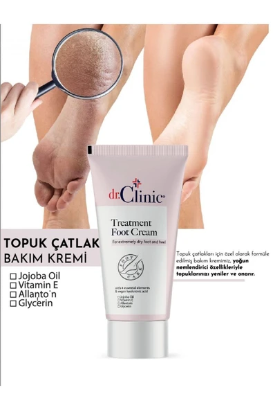 DR CLİNİC TOPUK ÇATLAK BAKIM KREMİ 50 ML ürün görseli 1