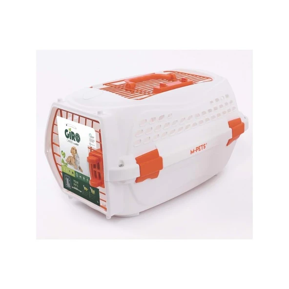 M-Pets Eco Gıro Carrıer Turuncu Beyaz Kedi Köpek Taşıma Çantası S ürün görseli 1