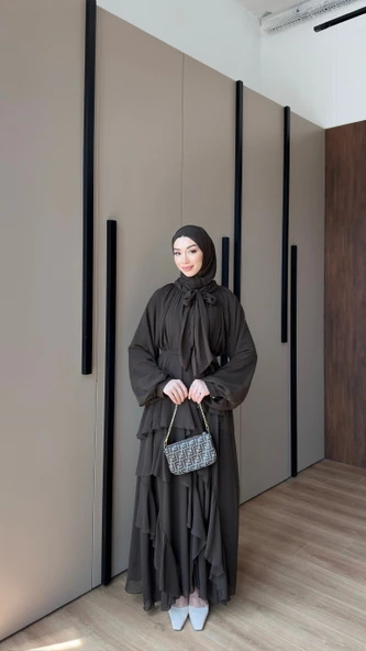 vera şifon elbise şallı - Resim 3