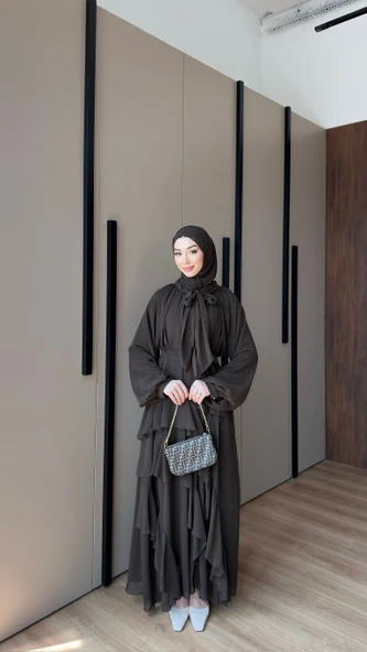 vera şifon elbise şallı - Resim 2