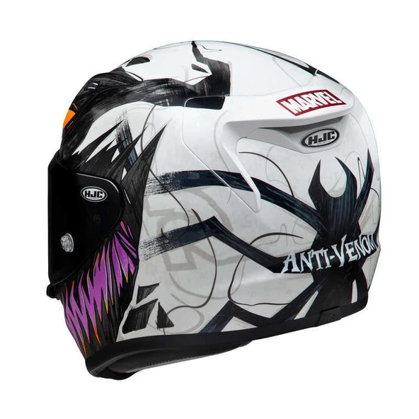 KASK HJC RPHA12 ANTI VENOM 2 MARVEL MC8 - Resim 5