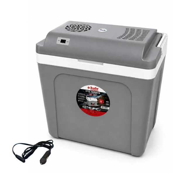 25 Litre 12v Oto Buzdolabı Termos- Portatif, Elektrikli, Oto Şarj Kablolu( 1050 Thermoelectric Cooler 12v.) ürün görseli 1