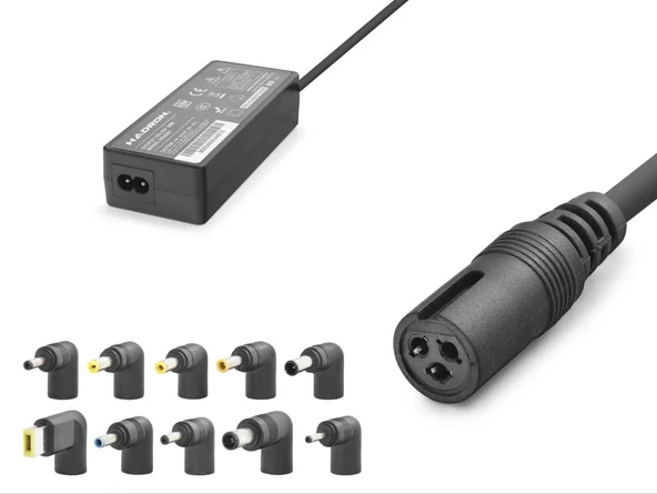 15-24V 90W Universal Laptop Adaptörü - 10 Farklı Uç - Tüm Markalarla Uyumlu - Siyah HD8887 ürün görseli 1