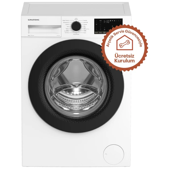 Grundig GPWM 91624 1000 Devir 9 kg Çamaşır Makinesi ürün görseli 1