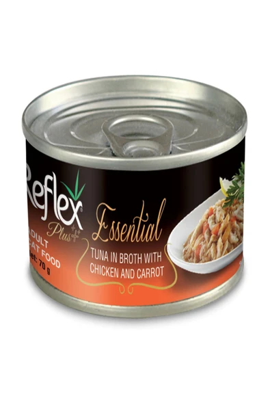 Reflex Plus Essential Ton Tavuk Havuçlu Kedi Konservesi 70 gr ürün görseli 1