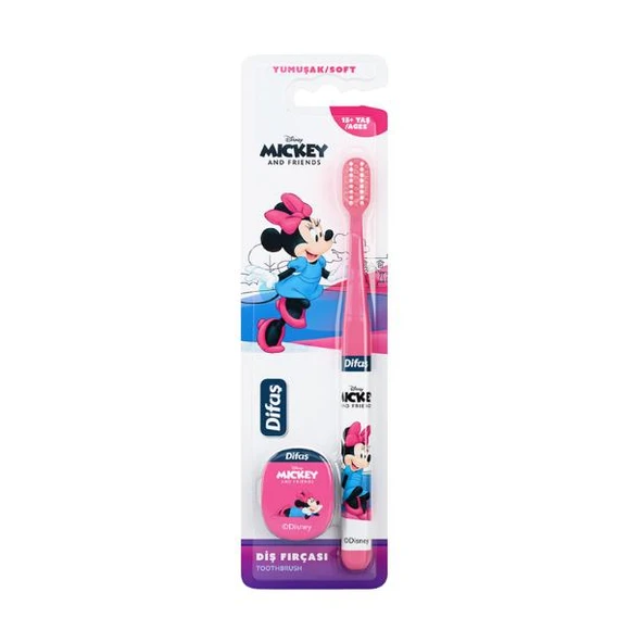 Difaş Minnie Orta Diş Fırçası 15+ Yaş Karma Renk ürün görseli 1