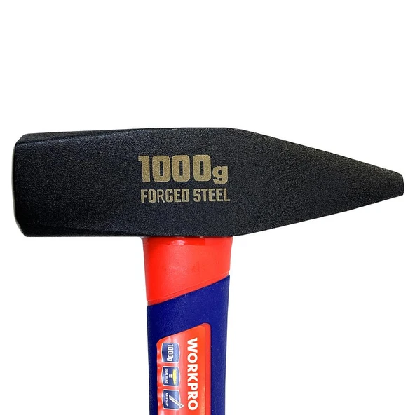 WORKPRO WP241045 1000Gr Fiberglas Saplı Çekiç - Resim 6