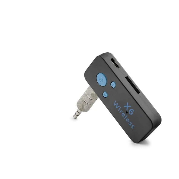 AUX Bluetooth Ses Alıcı Adaptör Handsfree - Siyah HD9004 ürün görseli 1