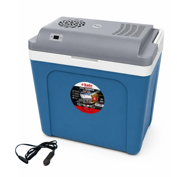 25 Litre 12v Oto Buzdolabı Termos- Portatif, Elektrikli, Oto Şarj Kablolu( 1050 Thermoelectric Cooler 12v.) ürün görseli 1