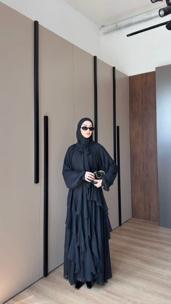 vera şifon elbise şallı ürün görseli 1