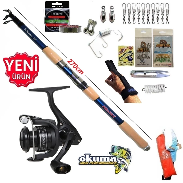 Okuma Revenger Rv-4000A 270cm 50-100gr Ultimate Tele Kıyı Olta Takımı Seti ürün görseli 1