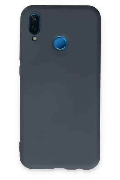 Newface Huawei P20 Lite Kılıf Nano içi Kadife Silikon - Gri ürün görseli 1