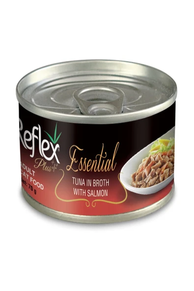 Reflex Plus Essential Ton Balığı Somonlu Kedi Konservesi 70 gr ürün görseli 1